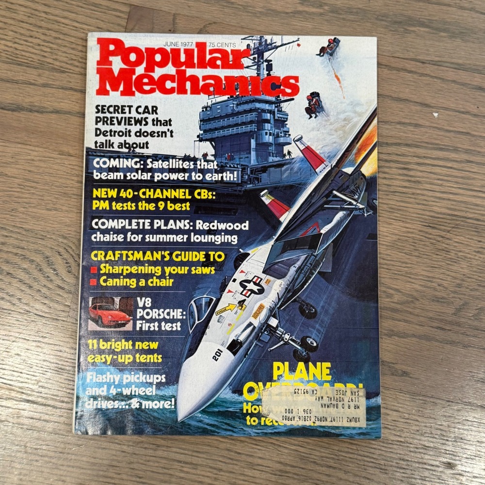 Popular Mechanics June 1977 Magazine V8 Porsche Secret Car Previews CB Radios